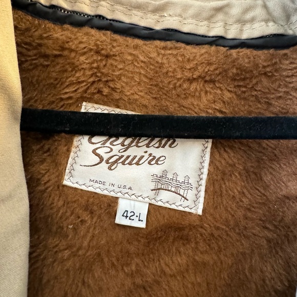 Vintage English Squire Jacket Mens 42 Brown  Coat Overcoat - Picture 2 of 3